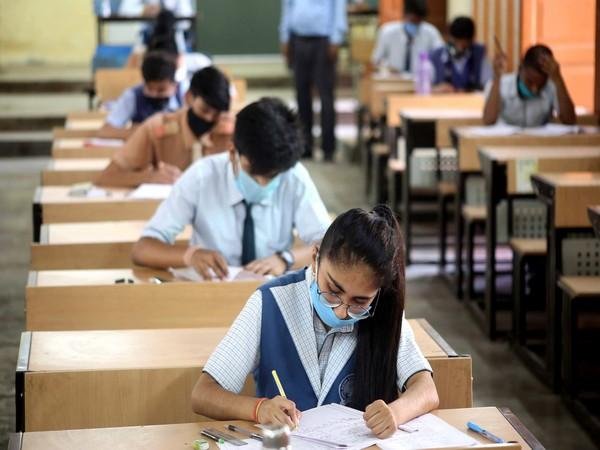 Students appearing in board examination